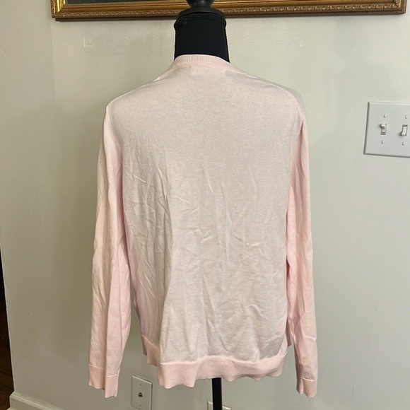 Karen Scott Cotton Viscose Nylon Blend Button Up Cardigan, Sz. L. - Picture 5 of 9